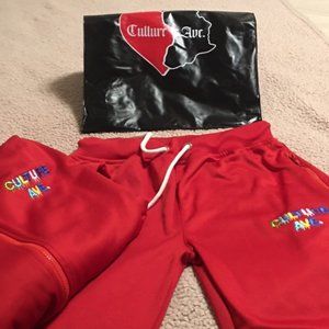 Men's NEW 2-Piece Tracksuit Culture Ave. NY Signature Set  Size Large Slim Fit